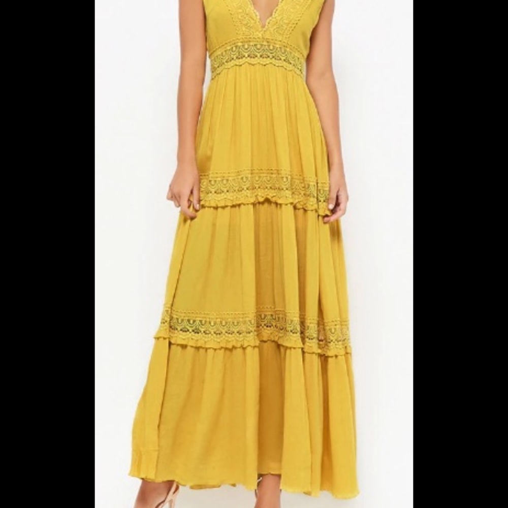 Long Summer Dress 👗 Mustard colour